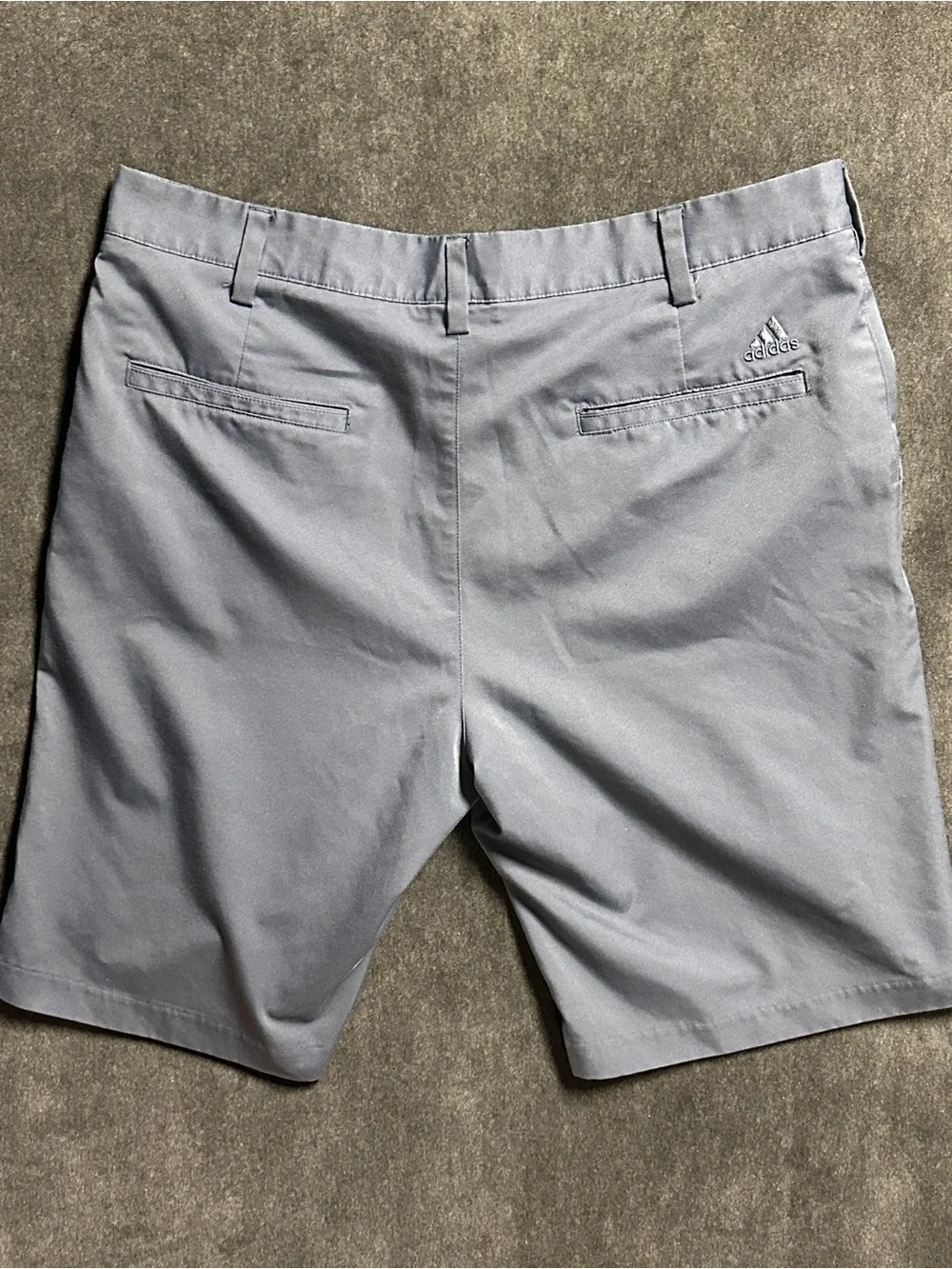 Adidas Golf Blue/Gray Performance Shorts Men’s 34 Flat Front Lightweight